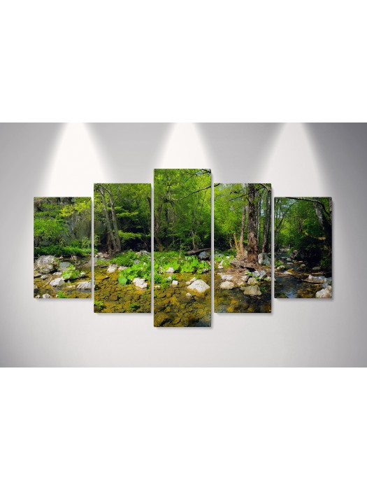 Пано за стена от 5 части - Природа